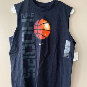 Vintage Y2K Nike Hoops Navy Tank Boys XL (18-20)